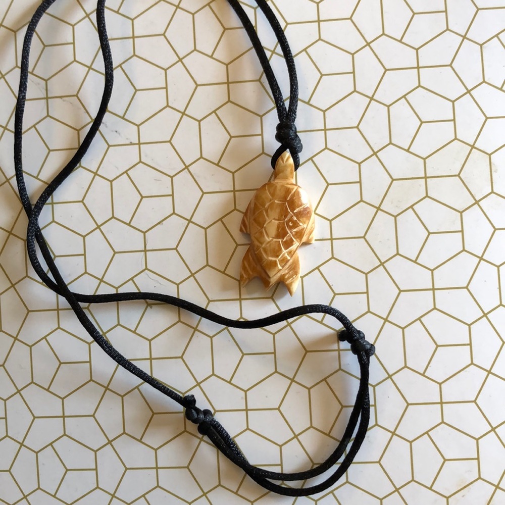 Carved Turtle Necklace